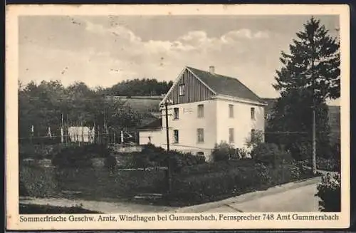 AK Windhagen b. Gummersbach, Sommerfrische Geschw. Arntz