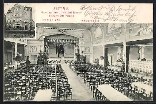 AK Zittau, Hotel drei Kronen, Kronesäle