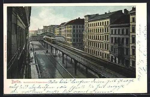 AK Berlin-Kreuzberg, Hochbahnhof Prinzenstrasse