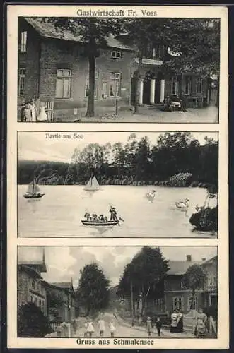 AK Schmalensee, Gasthaus Fr. Voss, Partie am See