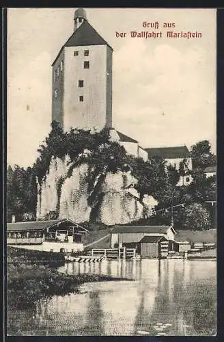 AK Mariastein, Blick zur Wallfahrtskirche