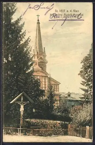 AK St. Veit a. d. Glan, Kronprinz Rudolf-Hospital