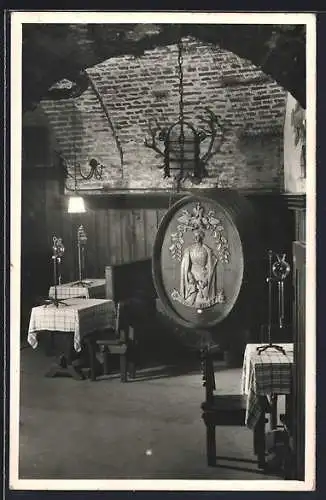 AK Wien, Hofburg, Weinstube des Alten Hofkellers, Innenansicht