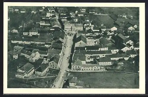 AK Altheim /O.-Ö., Totalansicht vom Flugzeug aus