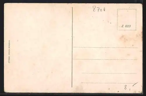 AK Leoben, Platz mit Denkmal