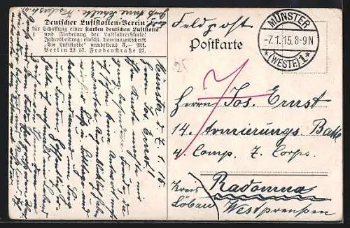 AK Deutsche Kavallerie nimmt eine feindliche Flugzeugfabrik in Beschlag