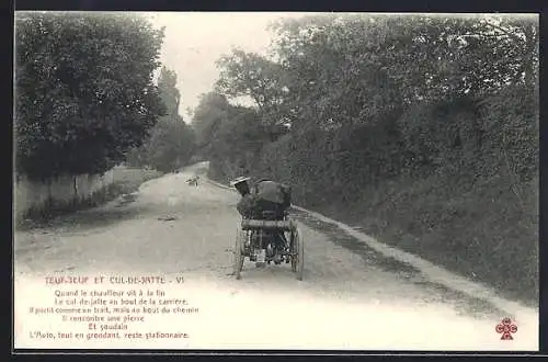 AK Teuf-Teuf et Cul-de-Jatte, Automobil auf Landstrasse