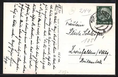 AK Panoramablick auf den Bodensee, Zeppelin, Ansichten von Orten am Bodensee