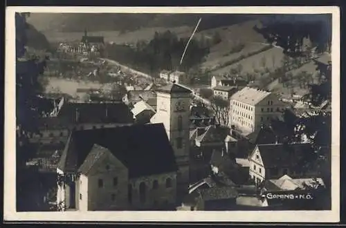 AK Gaming /N.-Ö., Ortsansicht mit Kirche