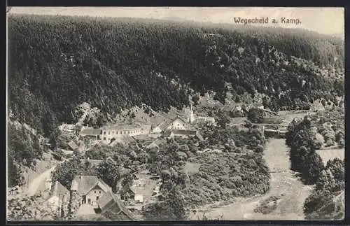 AK Pölla /N.-Oe., Wegscheid am Kamp, Talpanorama