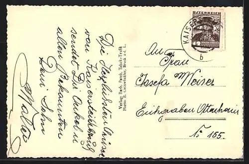 AK Kaisersteinbruch, Gesamtansicht aus der Vogelschau