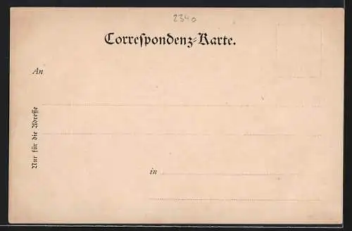 Künstler-AK Mödling, Liechtenstein-Ruine vor 100 Jahren