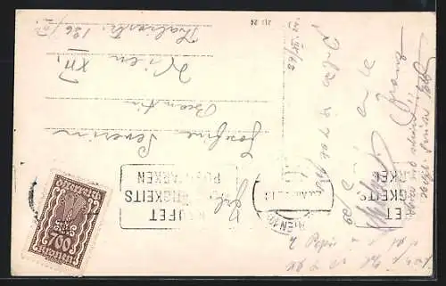 AK Neustift-Innermanzing /N.-Ö., Ortsansicht mit Wald und Feldern