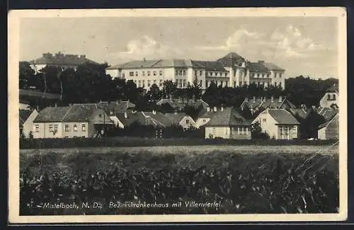 AK Mistelbach, Das Bezirkskrankenhaus mit Villenviertel