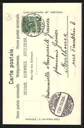 AK Zürich, Eidgenöss. Sängerfest 1905, Wappen