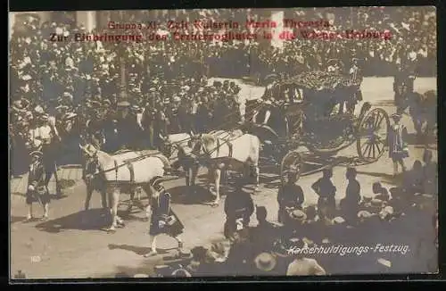 AK Kaiser-Huldigungsfestzug, Wien 1908