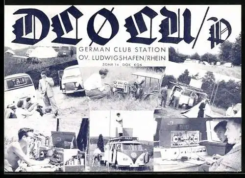 AK Lugwigshafen /Rhein, German Club Station, Radio Zone 14, DOK KO6