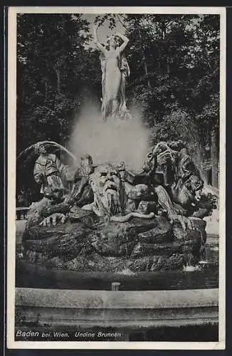 AK Baden bei Wien, Undine Brunnen