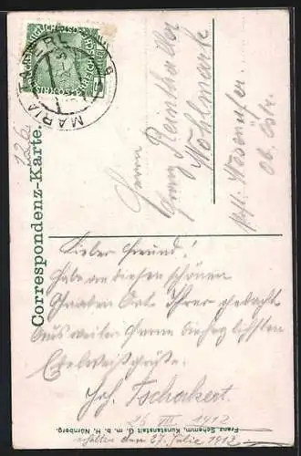 AK Maria Taferl, Uferpartie mit Kirche, Schwalbe