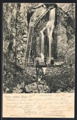 AK Blick auf den Totes Weib Wasserfall