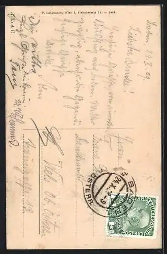 AK Baden, Ruine Rauhenstein im Helenenthal