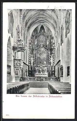 AK Seitenstetten, Inneres der Stiftskirche