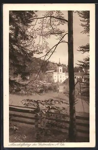 AK Gutenstein /N.-Oe., Mariahilferberg mit Kirche