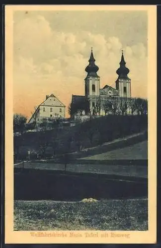 AK Maria Taferl, Wallfahrtskirche mit Bussweg