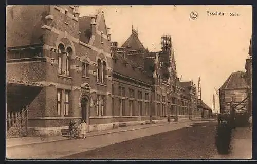 AK Esschen, Statie, Bahnhof