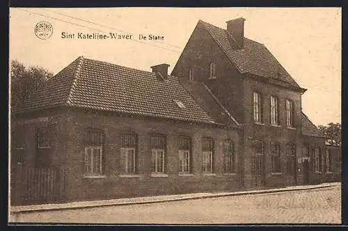 AK Sint Katelijne-Waver, De Statie, Bahnhof