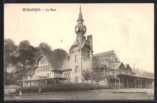 AK Tervueren, La Gare, Bahnhof