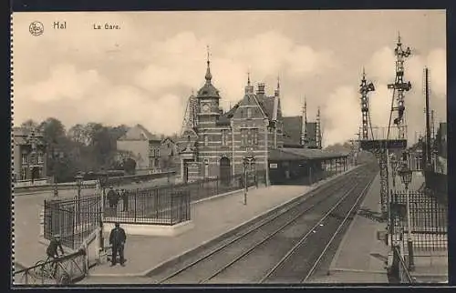 AK Hal, La Gare, Bahnhof