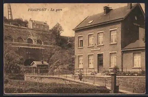AK Fraipont, La gare, Bahnhof