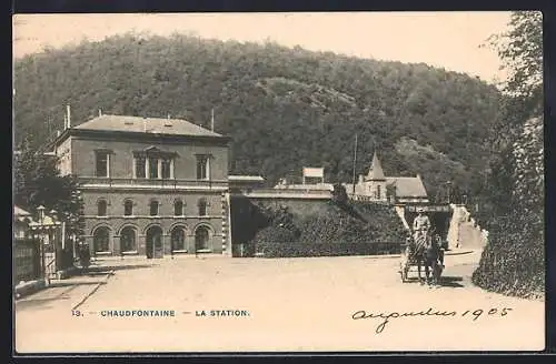 AK Chaudfontaine, La Station, Bahnhof
