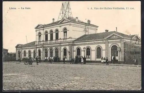 AK Lierre, La Gare, Bahnhof