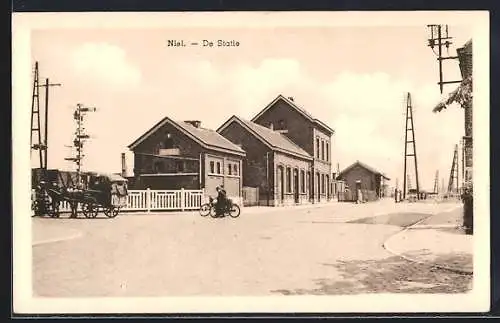 AK Niel, De Statie, Bahnhof
