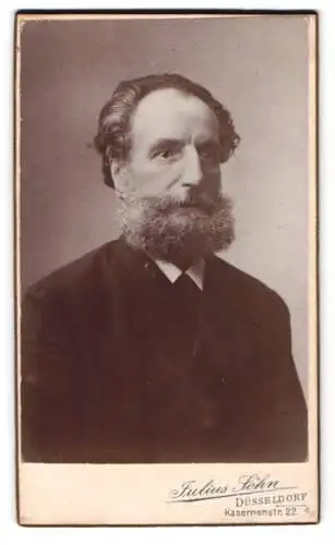 Fotografie Julius Söhn, Düsseldorf, Kasernenstr. 22, Porträt eines älteren Mannes