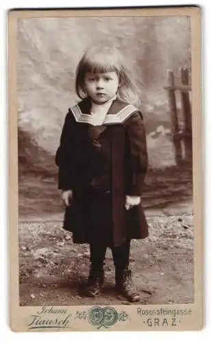 Fotografie Johann Fiausch, Graz, Rosensteingasse, Kind im Matrosenanzug