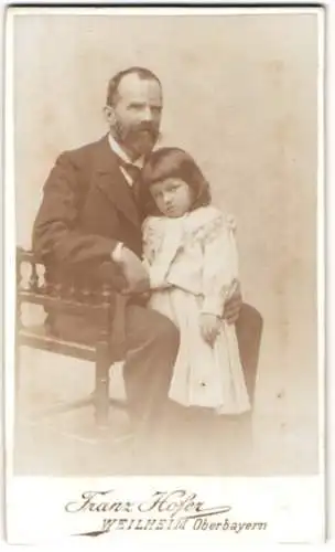 Fotografie Franz Hofer, Weilheim /Oberbayern, Vater mit Kind