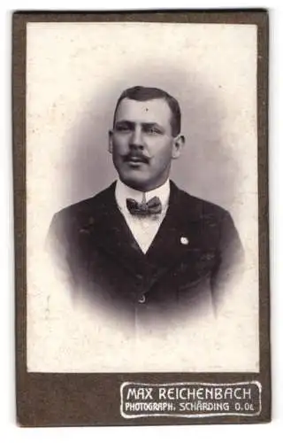 Fotografie Max Reichenbach, Schärding, Bahnhofstrasse 183, Porträt eines Herren