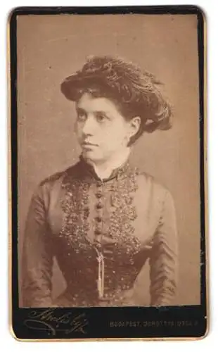 Fotografie Strelisky, Budapest, Dorottya utca 3, Porträt einer Dame