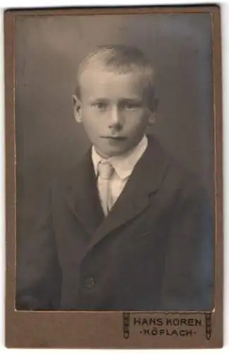 Fotografie Hans Koren, Köflach, Porträt eines Jungen im Anzug