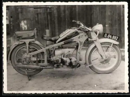 Fotografie Motorrad Zündapp KS 600, Krad mit Kennzeichen Österreich