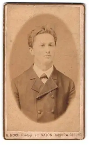 Fotografie G. Koch, Ludwigsburg, Porträt eines jungen Mannes