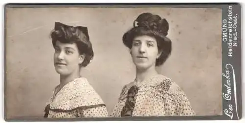 Fotografie Leo Onderka, Gmünd / N.Ö., Herrenholstein, Zwei Damen im Portrait