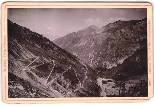 Fotografie Diezel & Langer, Wien, Ansicht Veltlin, Serpentinen der Stilfser Joch-Strasse