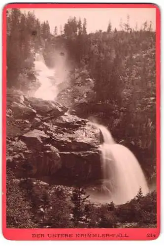 Fotografie Würthle & Spinnhirn, Salzburg, Schwarzstrasse 3, Ansicht Krimml, Krimmler Wasserfälle