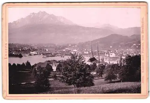 Fotografie Diezel & Langer, Wien, Ansicht Luzern, Landschaftsansicht mit See und Bergen