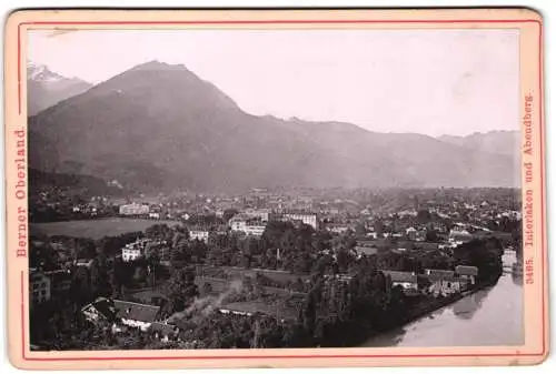 Fotografie Diezel & Langer, Wien, Ansicht Interlaken, Blick zur Stadt und Abendberg