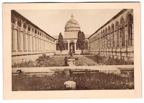 Fotografie unbekannter Fotograf, Ansicht Pisa, Friedhof, historische Architektur